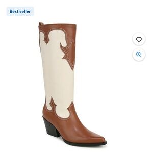 💕NEW zodiac Dawson western boots brown and cream